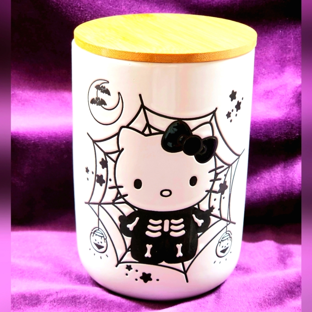 Hello Kitty Skeleton Canister Kitchen Canister Halloween 2023